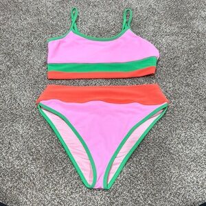 Beach Riot Pink and Orange Bikini